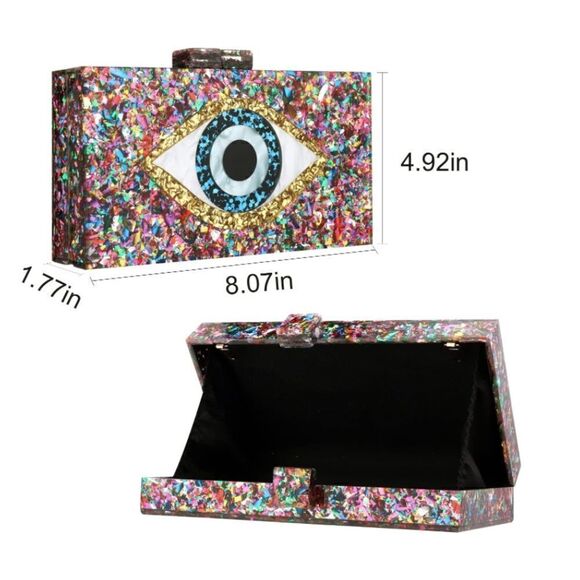 Eye Galaxy Acrylic Purse - Picture 2 of 5